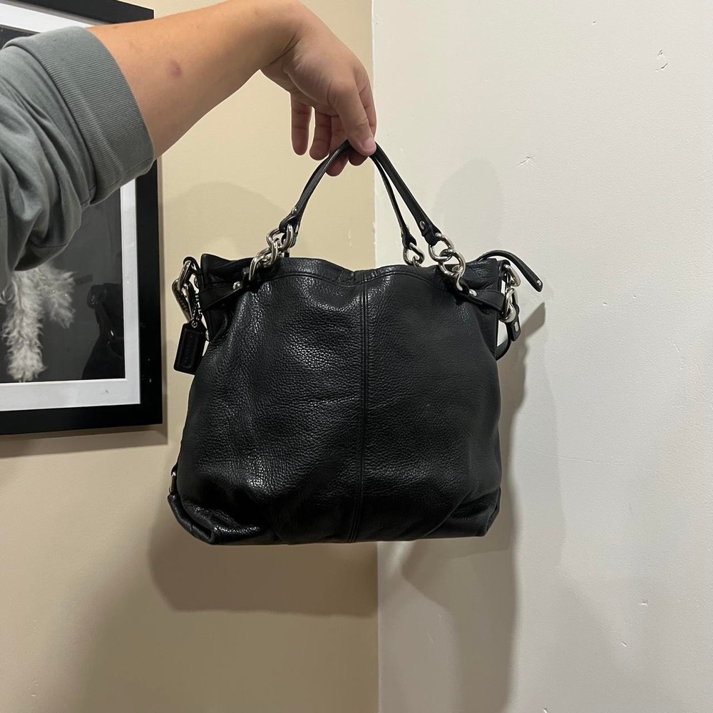 Y2K 2000s Coach SlouchyBlack Leather Brooke Hobo Shoulder Bag / Hand Bag